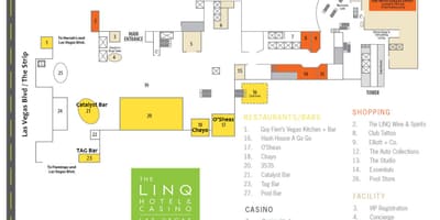 মানচিত্র Linq লাস ভেগাস