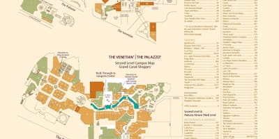 মানচিত্র Venetian Las Vegas